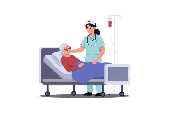 Caring Nurse Assisting Elderly Patient I
