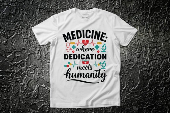 Dedication Meets Humanity T-shirt Design