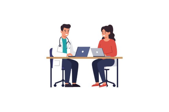 Doctor and Patient Discussing Health Opt
