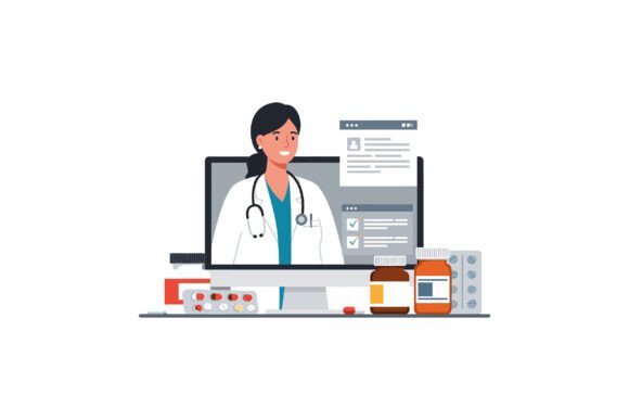 Doctor in White Coat Providing Telemedic