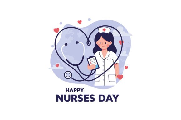 Female Nurse Holding Clipboard with Heart