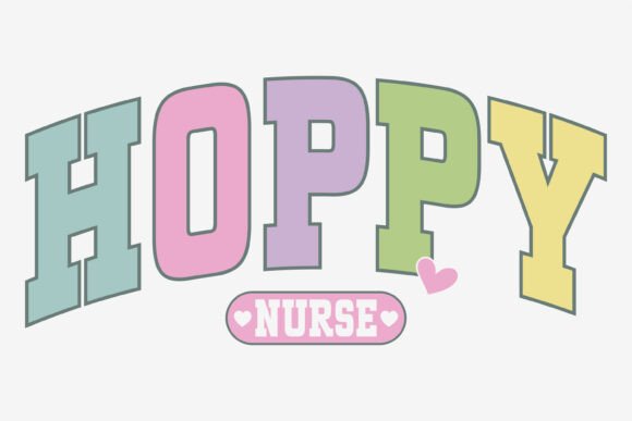 Hoppy Nurse Easter Day Retro SVG PNG