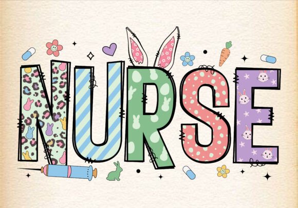 Nurse Easter Day Retro SVG PNG