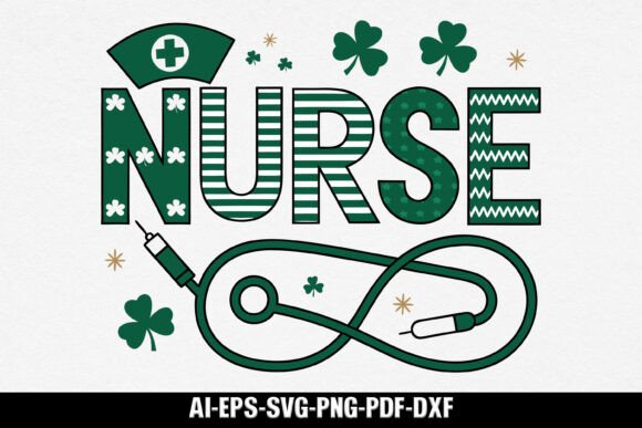 Nurse St Patrick’s Day SVG Design