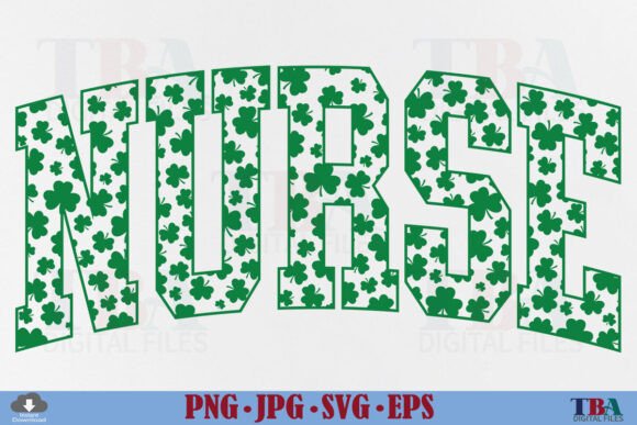 Nurse St Patricks Day SVG Lucky Shamrock
