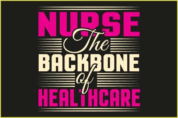 Nurse the Backbon of a Healthcare SVG