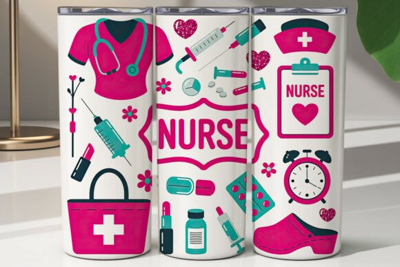 Nurse Tumbler Wrap Design