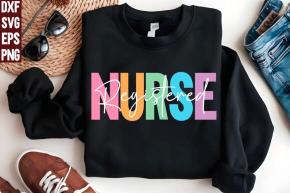 Registered Nurse Shirt for Women, SVG
