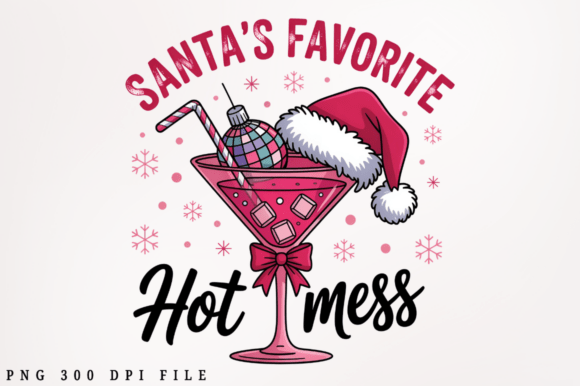 Santa’s Favorite Festive PNG Design